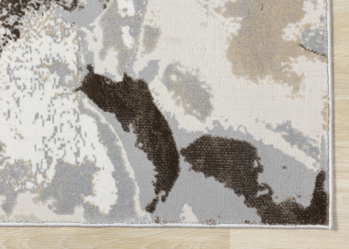 Classic Traditional Border Taupe Area Rug