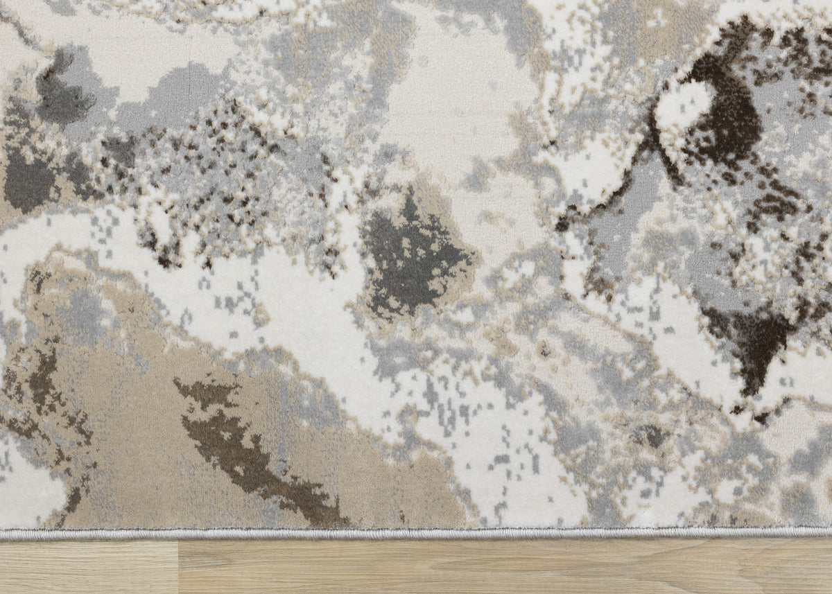 Classic Traditional Border Taupe Area Rug