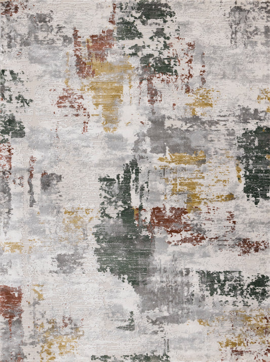 Contemporary Organic Grey Area Rug