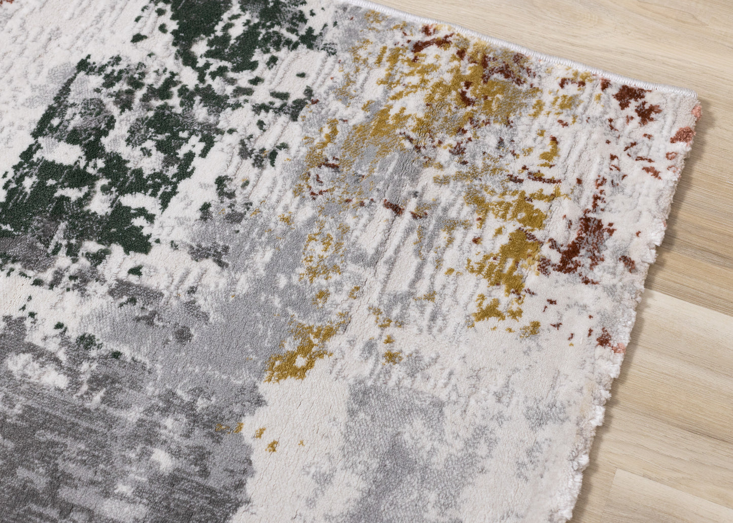 Contemporary Organic Grey Area Rug
