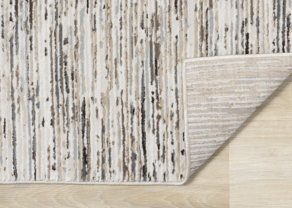 Contemporary Stripes Cream Area Rug