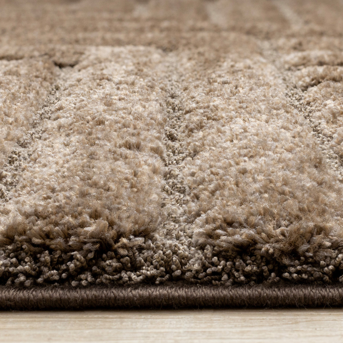Modern Geometric Brown Area Rug