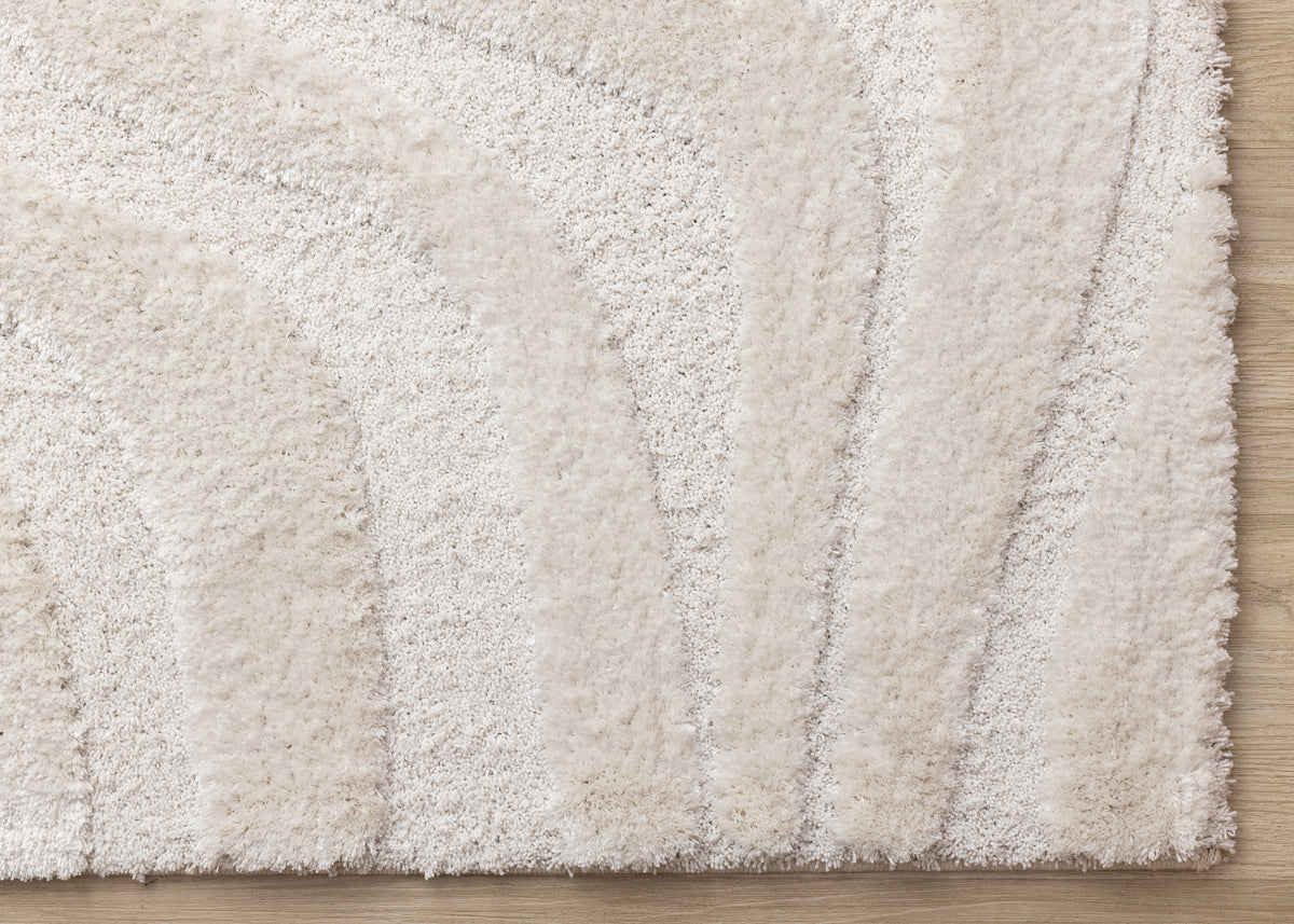 Modern Organic White Area Rug