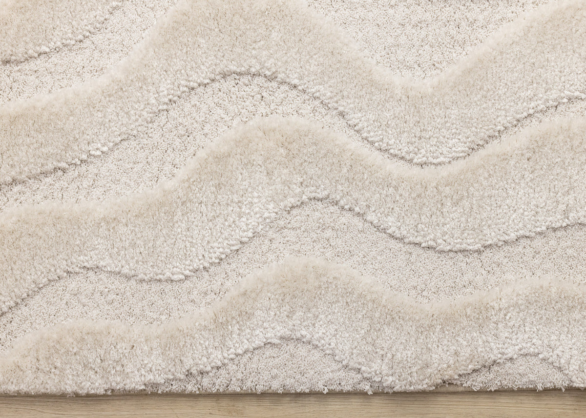 Modern Organic White Area Rug