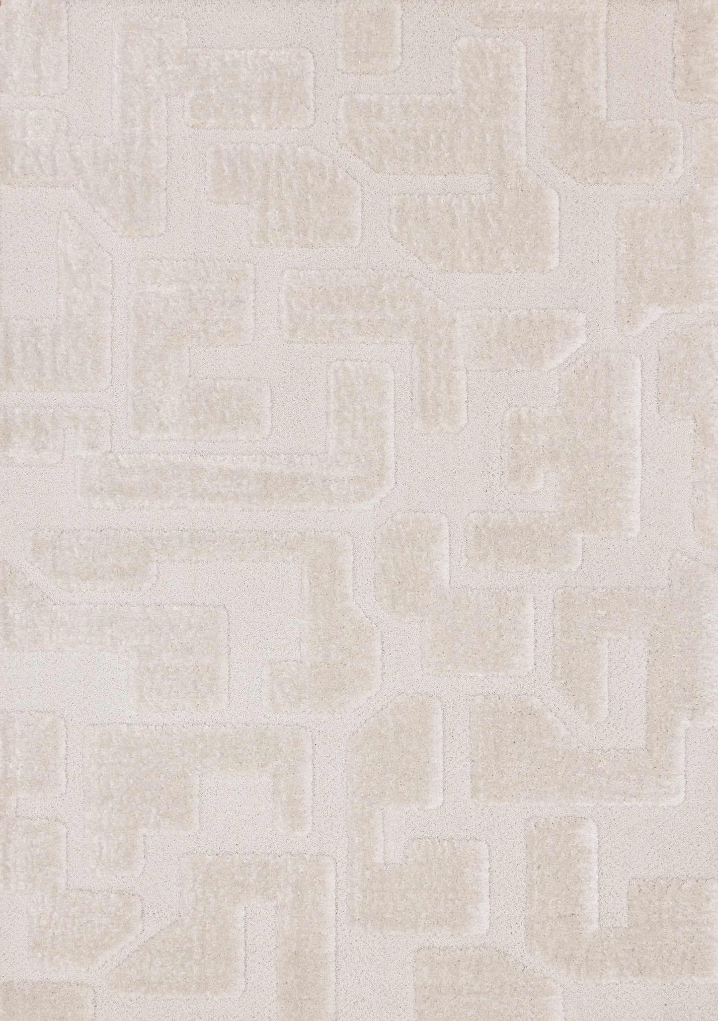 Modern Geometric White Area Rug-3