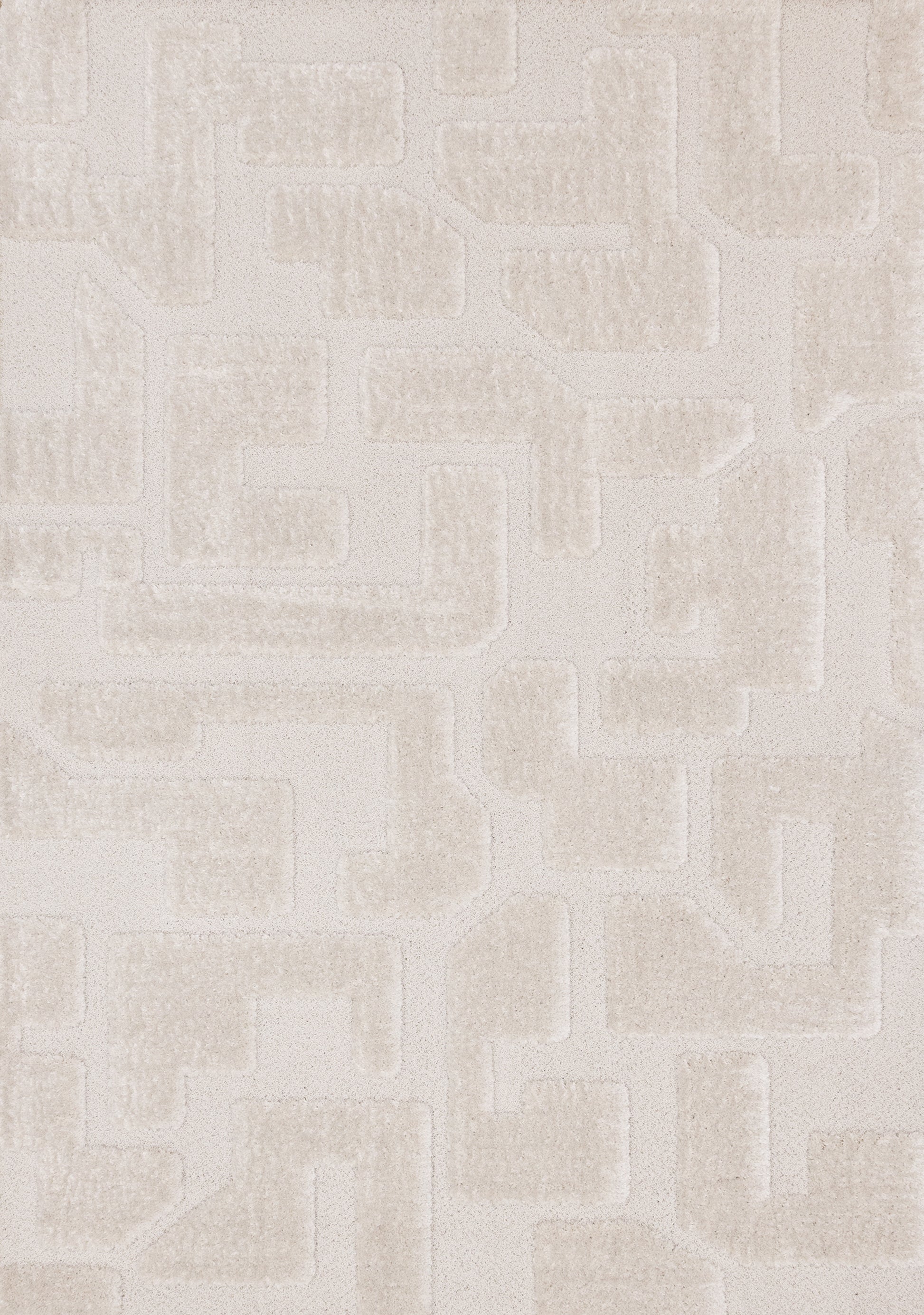 Modern Geometric White Area Rug-3