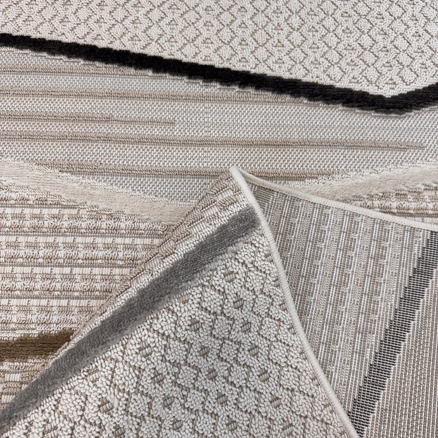 Tapis Maison Abstract Modern Crème