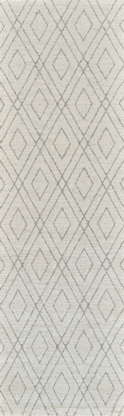 Eirene Geometric Contemporary Beige and Grey Indoor Rug