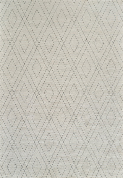 Eirene Geometric Comtemporary Beige and Grey Indoor Rug