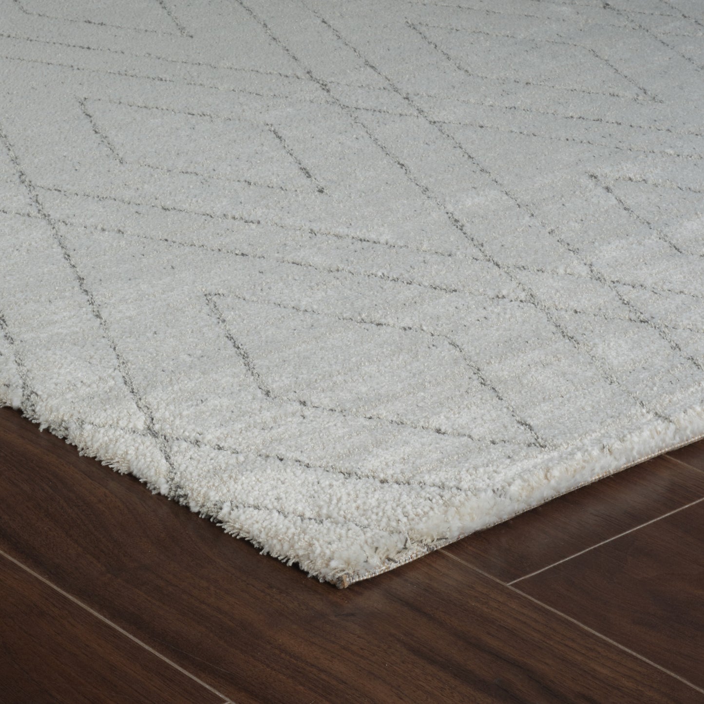 Eirene Geometric Comtemporary Beige and Grey Indoor Rug