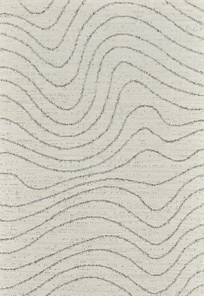 Rahil Abstract Contemporary Beige and Cream Indoor Rug