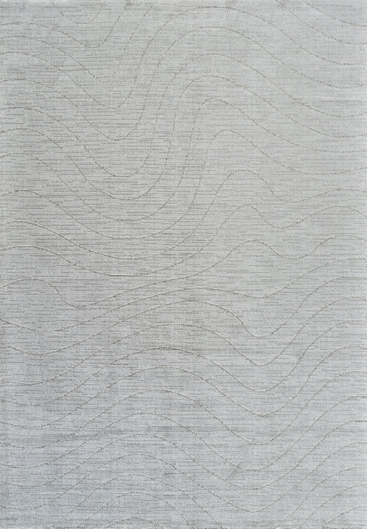 Rahil Abstract Contemporary Grey and Cream Indoor Rug