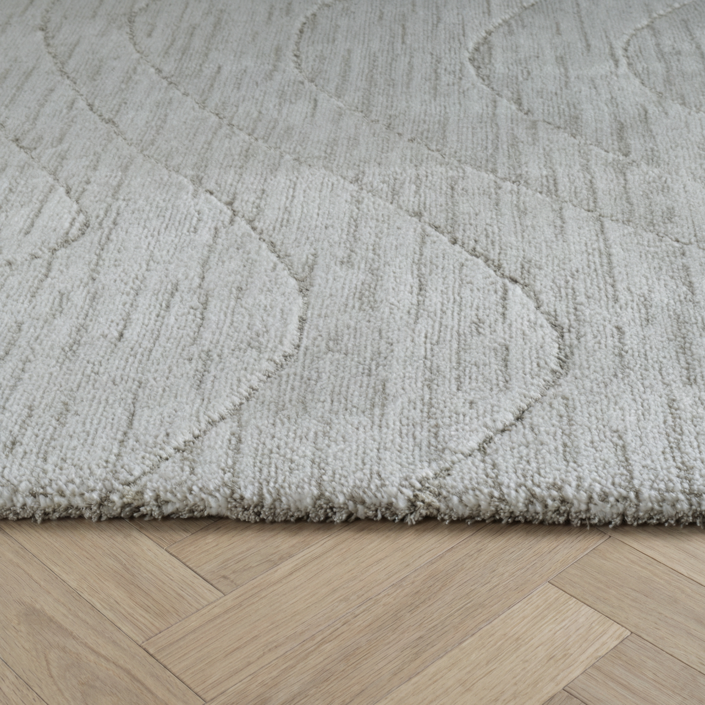 Alfombra moderna gris abstracta de Casa