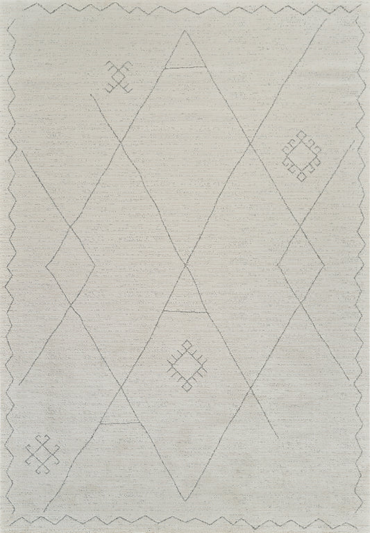 Nivara Boho Contemporary Beige and Cream Indoor Rug