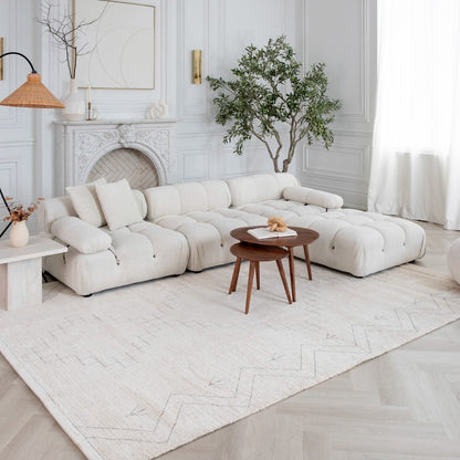 Tapis beige bohème abstrait Casa