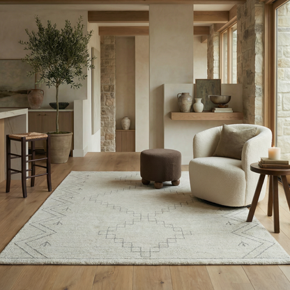 Tapis beige bohème abstrait Casa