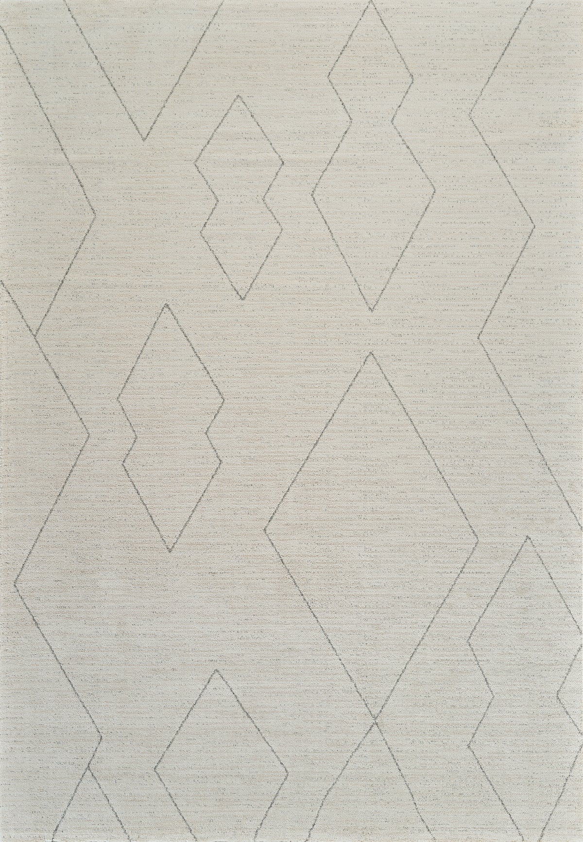 Alfombra de interior moderna Nysa Boho en beige y crema
