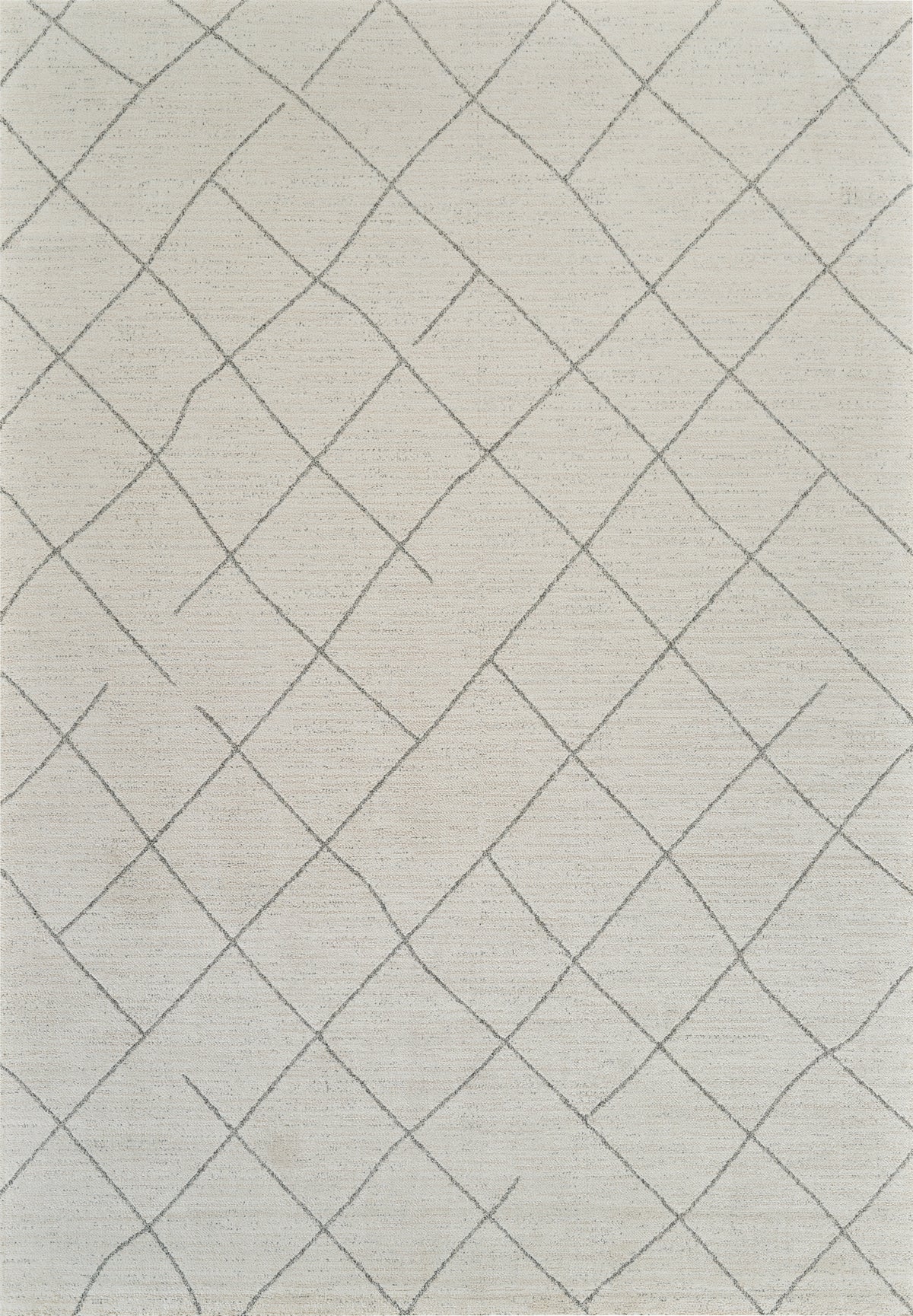 Alfombra interior moderna Sela Boho de color beige y crema