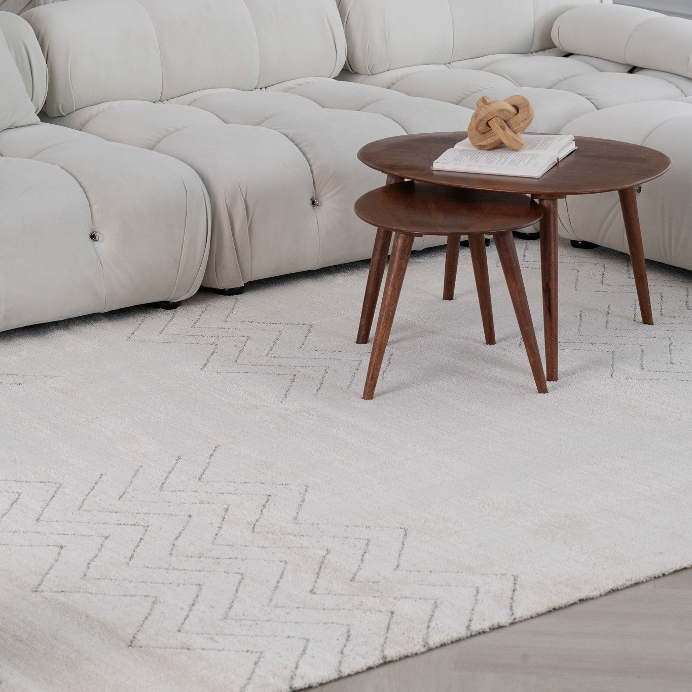 Tapis beige bohème abstrait Casa