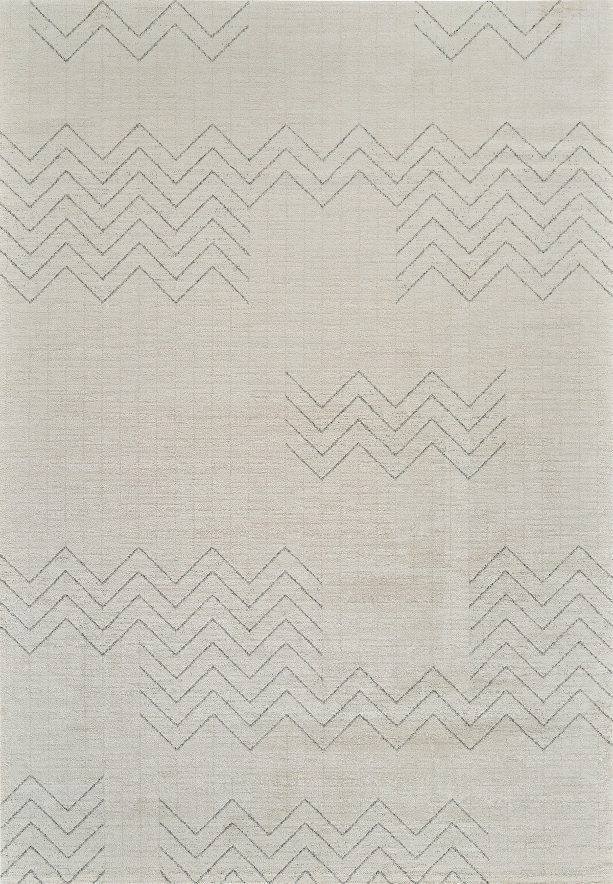 Alfombra Kiva Chevron moderna beige y crema para interiores