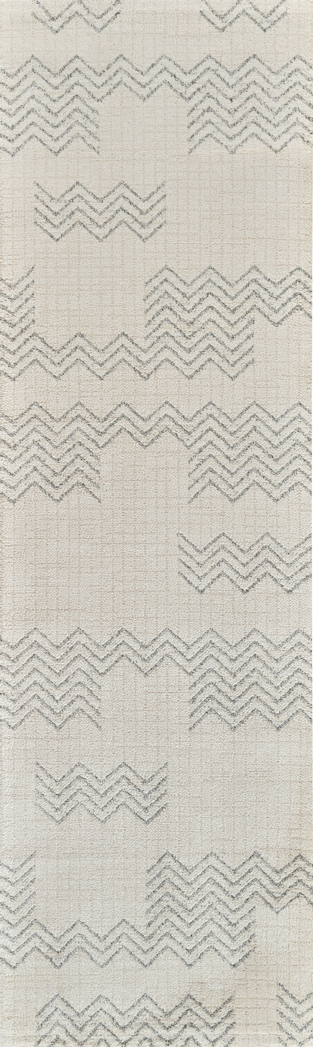 Kiva Chevron Modern Beige and Cream Indoor Rug