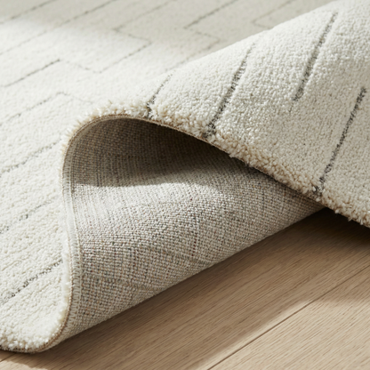 Tapis beige moderne abstrait Casa
