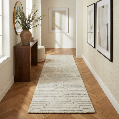 Tapis beige moderne abstrait Casa