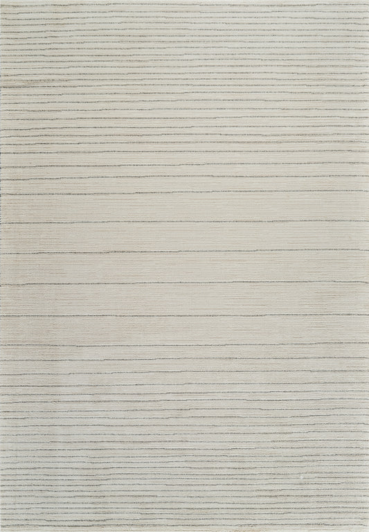 Sama Striped Modern Beige and Cream Indoor Rug