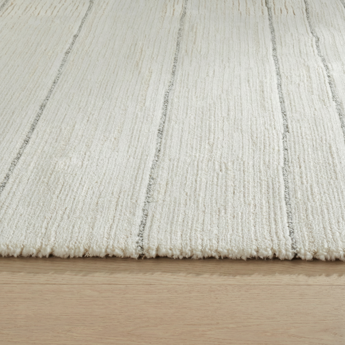 Sama Striped Modern Beige and Cream Indoor Rug