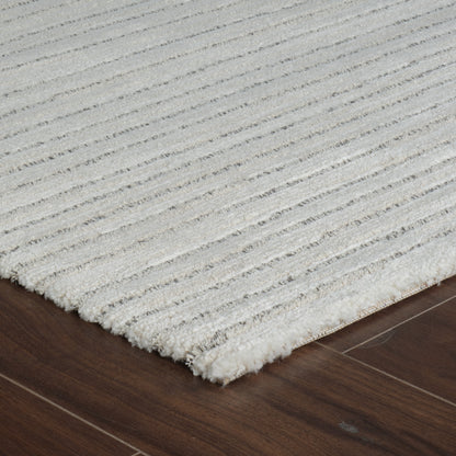 Sama Striped Modern Beige and Cream Indoor Rug