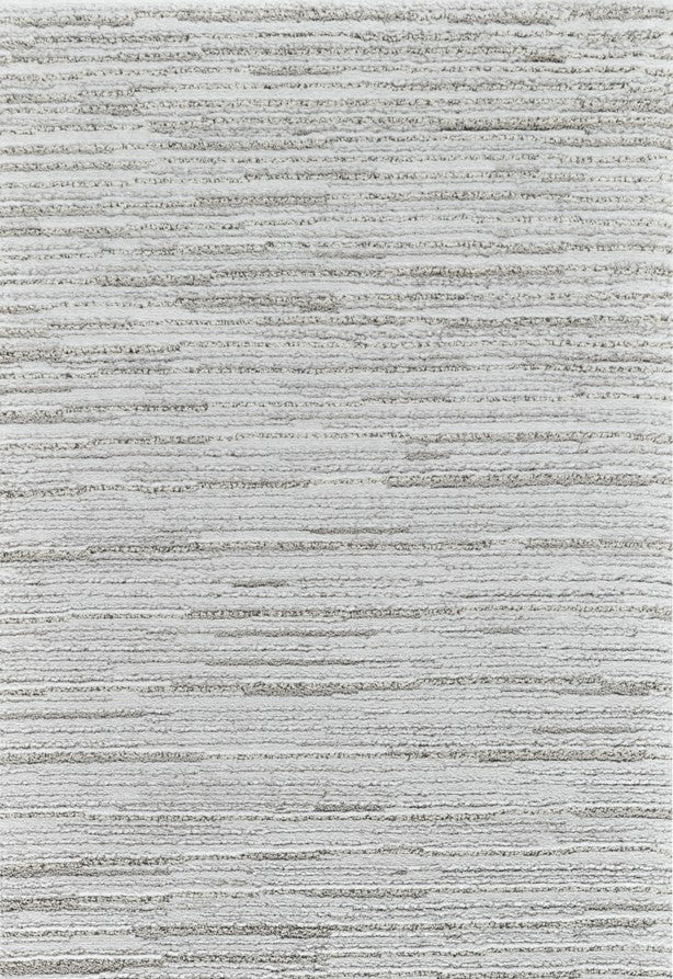 Sama Striped Modern Grey and Cream Indoor Rug