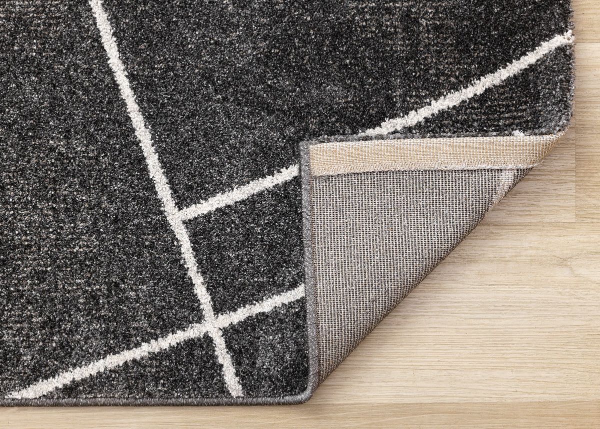 Contemporary Geometric Grey Area Rug