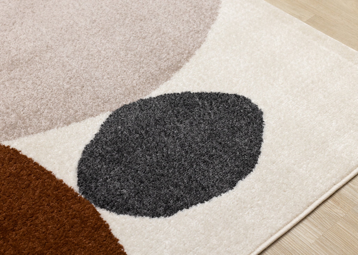 Art Geometric Tonal/Solid Cream Area Rug