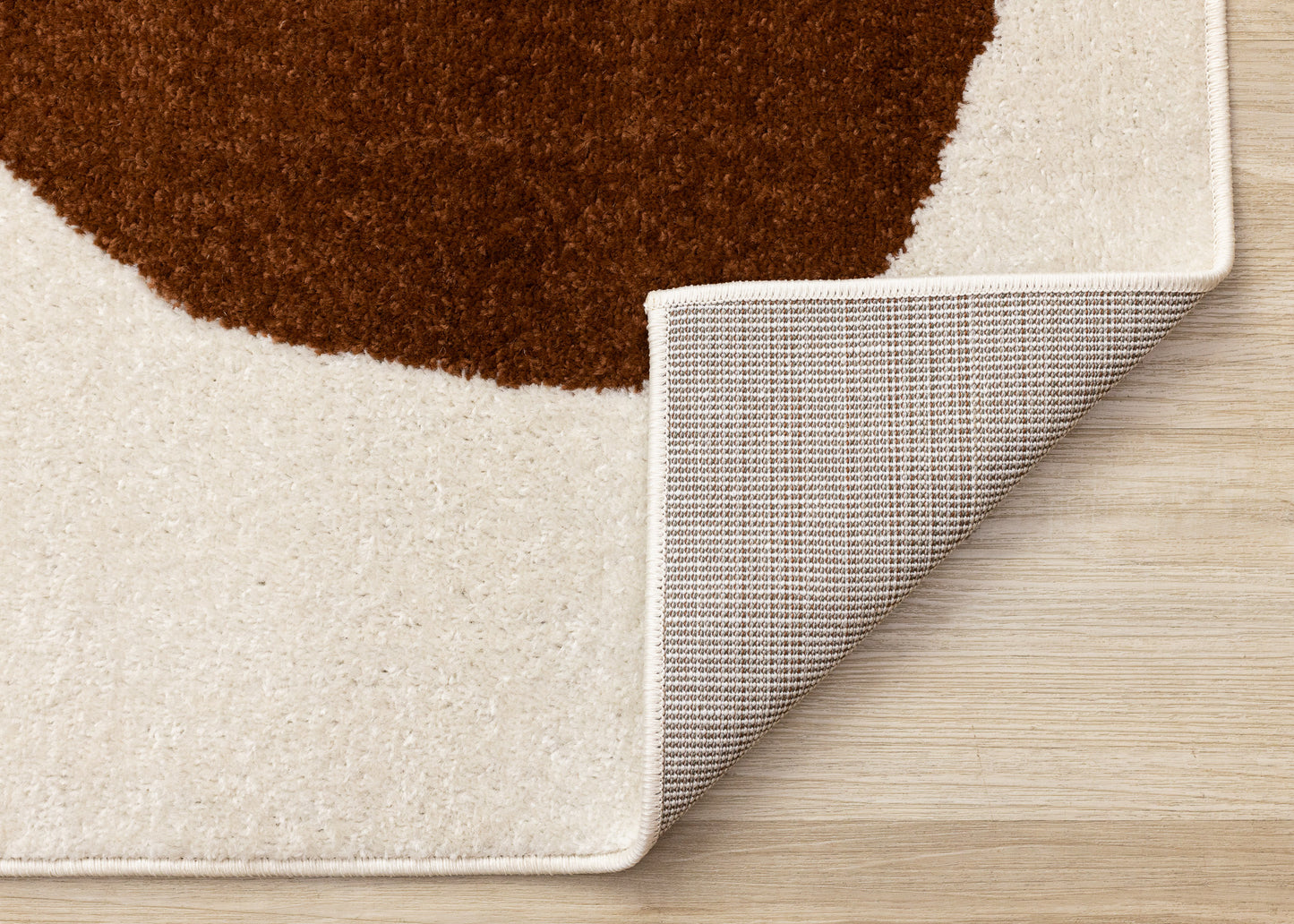 Art Geometric Tonal/Solid Cream Area Rug