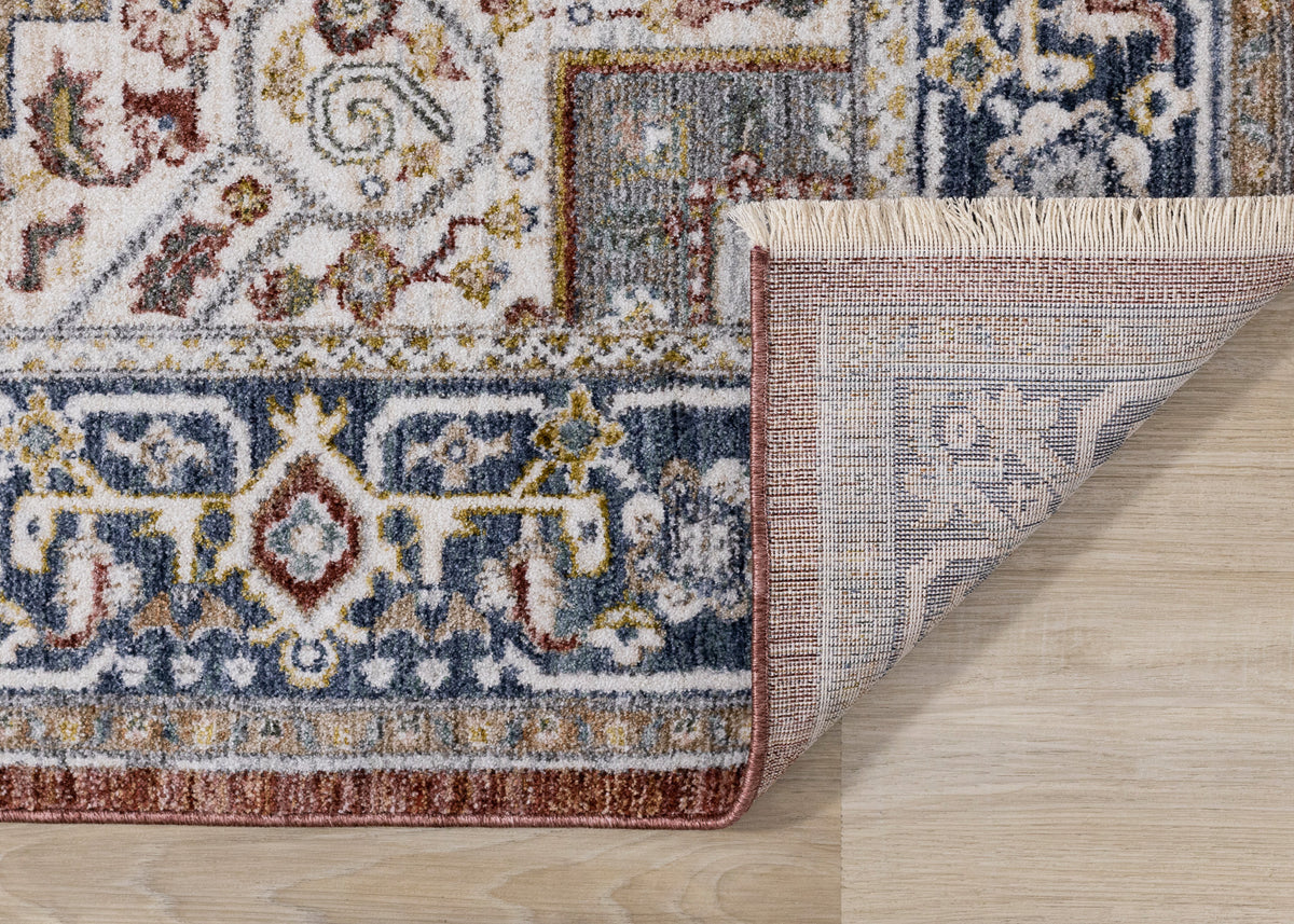 Classic Traditional Border Red Area Rug
