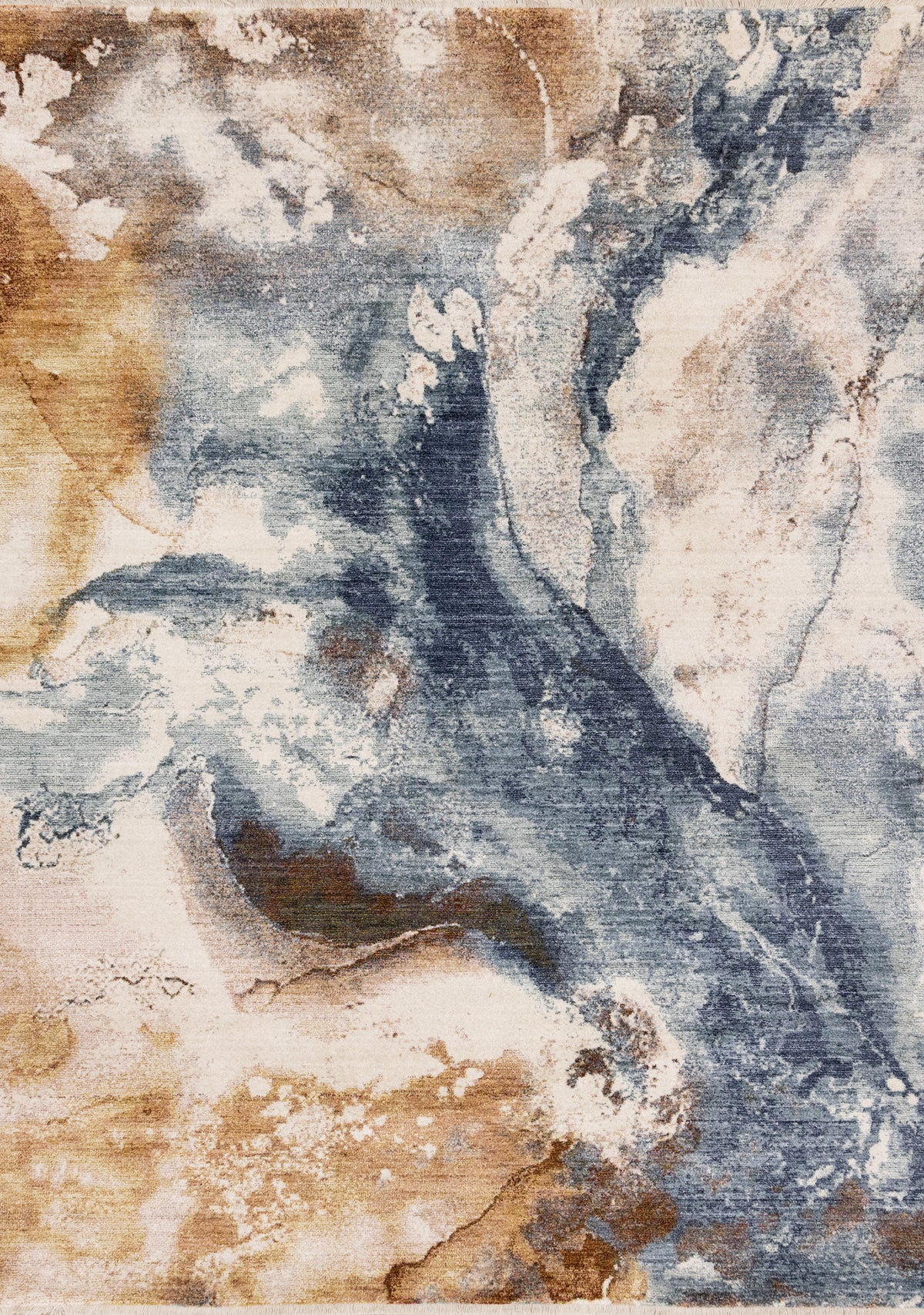 Contemporary Organic White Area Rug