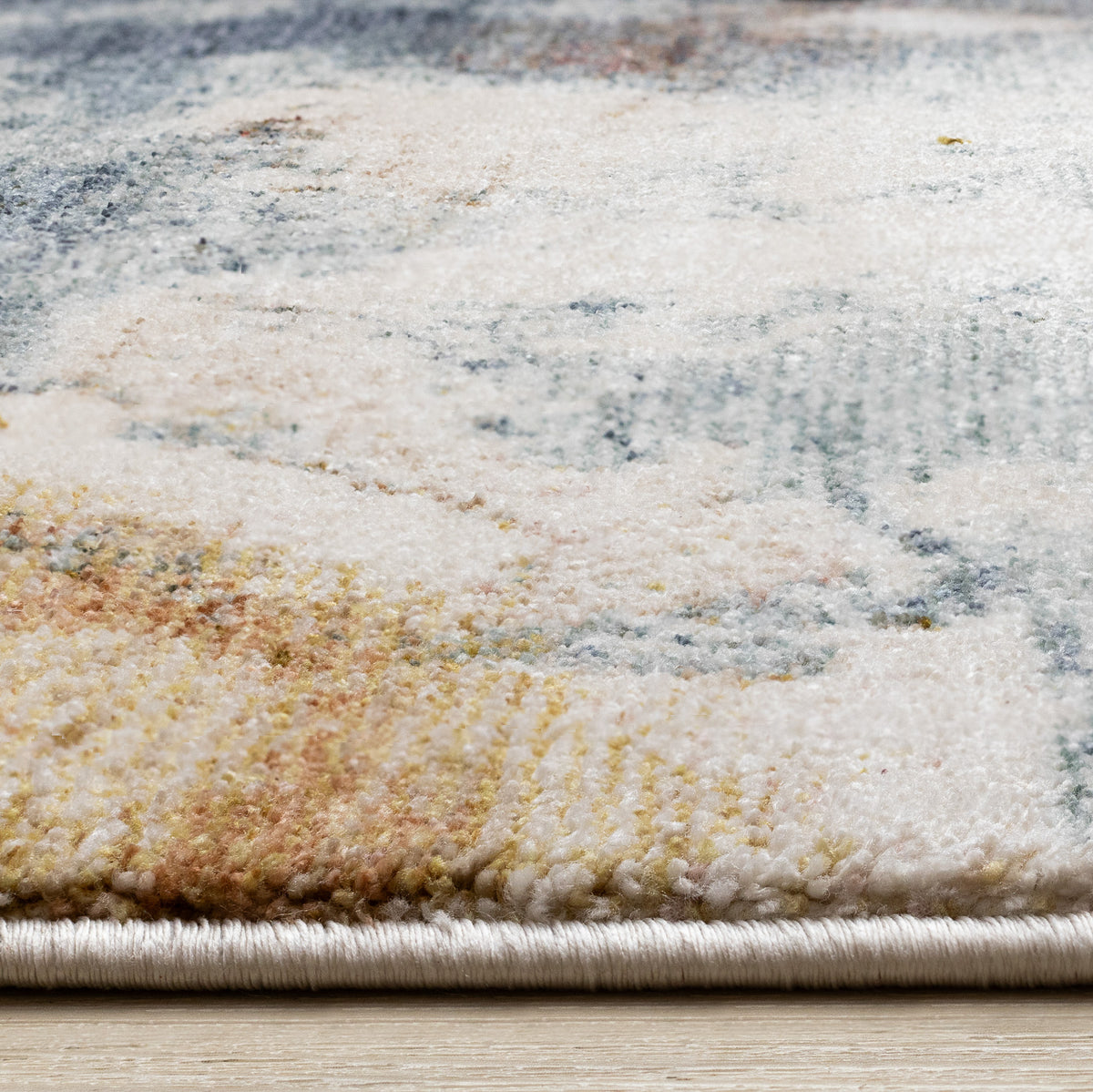 Contemporary Organic White Area Rug