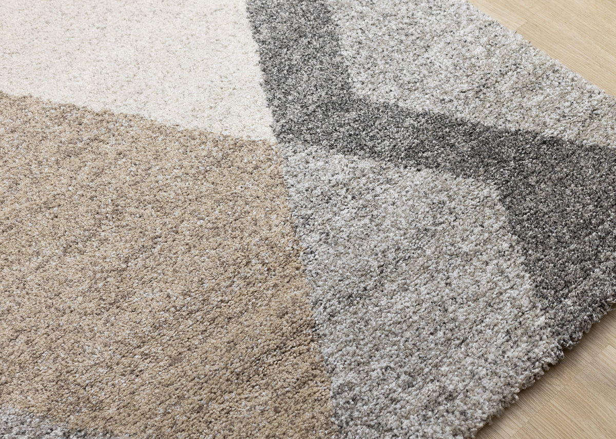 Contemporary Geometric Grey Area Rug
