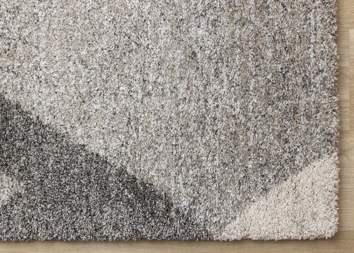 Contemporary Geometric Grey Area Rug