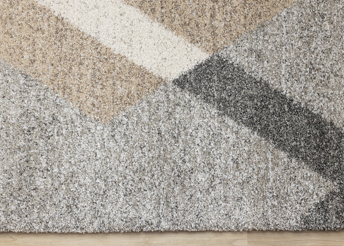Contemporary Geometric Grey Area Rug