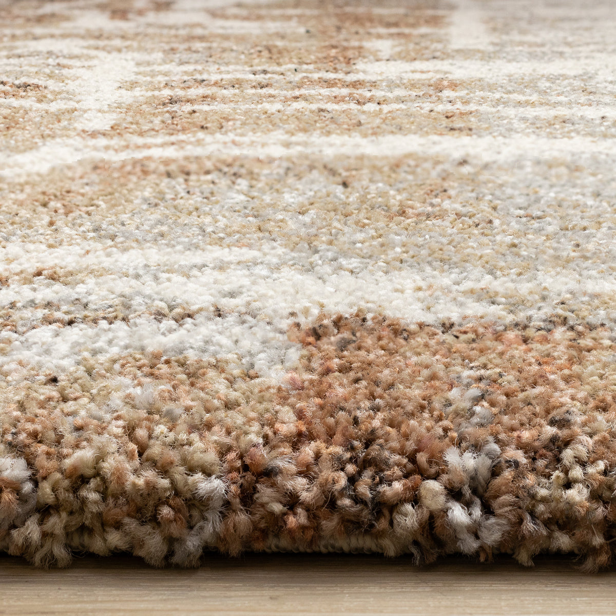 Contemporary Distressed White Area Rug