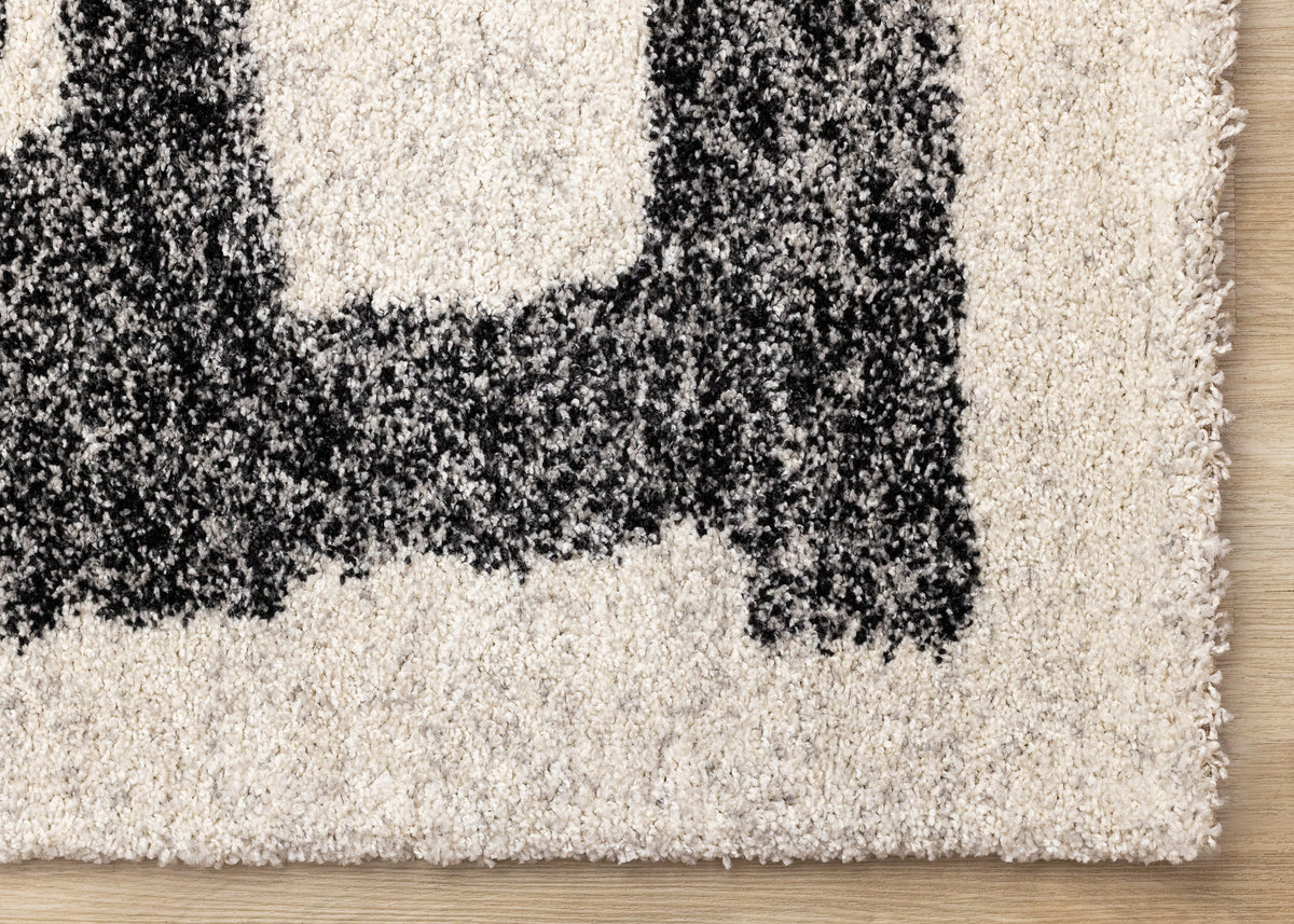 Contemporary Distressed White Area Rug