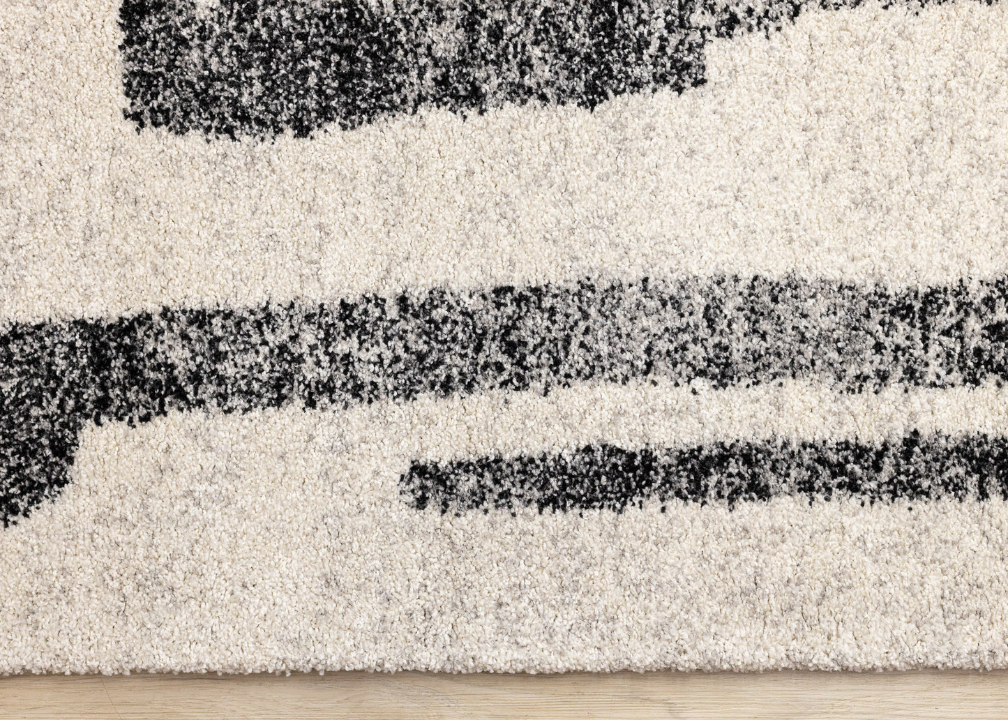 Contemporary Distressed White Area Rug