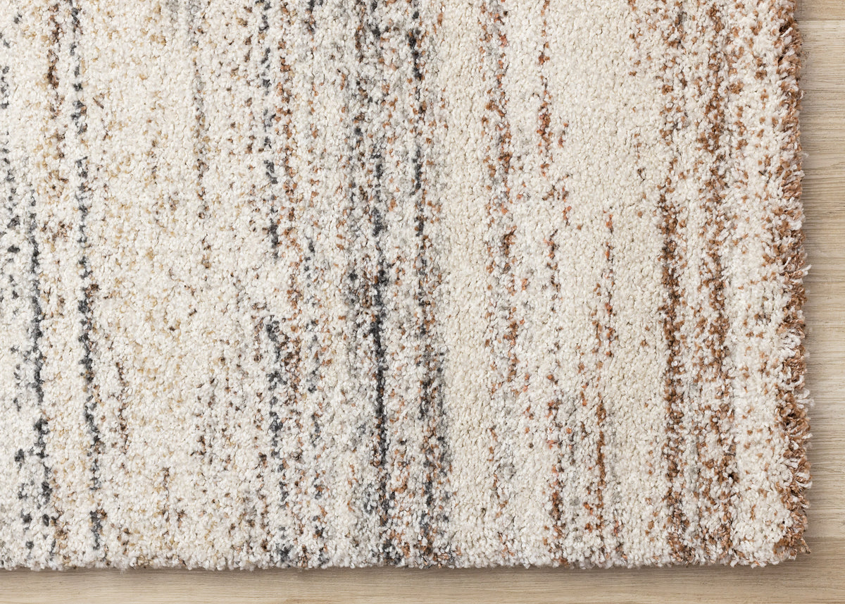Contemporary Distressed White Area Rug