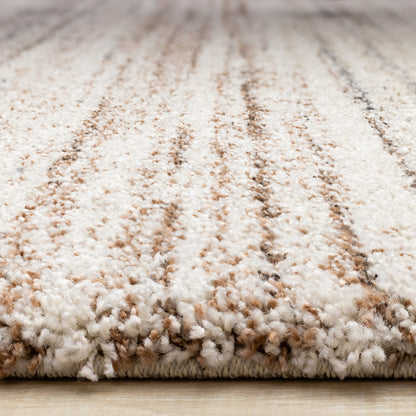 Contemporary Distressed White Area Rug