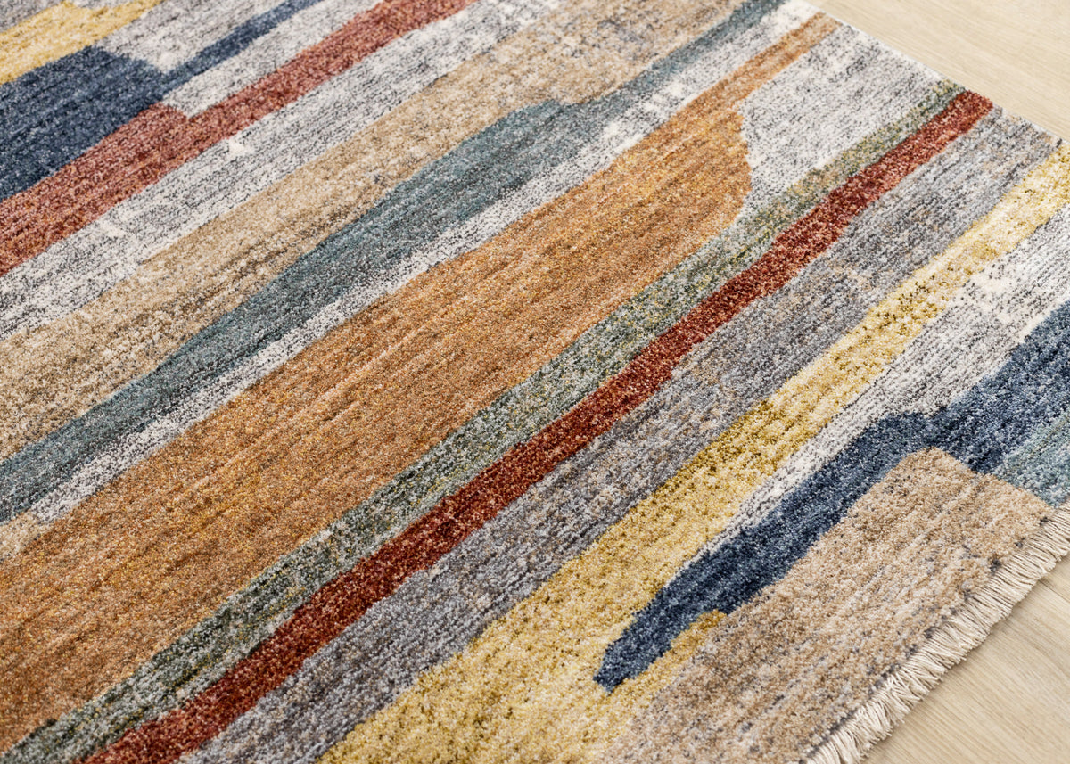 Contemporary Organic Grey Area Rug