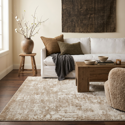 Alfombra beige moderna abstracta Nomad