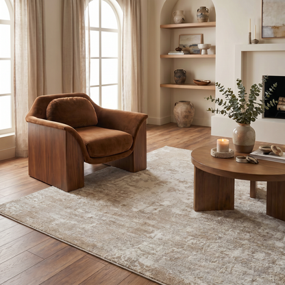 Alfombra beige moderna abstracta Nomad