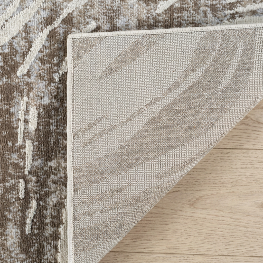 Nagisa Abstract Modern Beige and Brown Indoor Rug