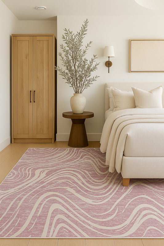 Nomad Abstract Coastal Purple Rug